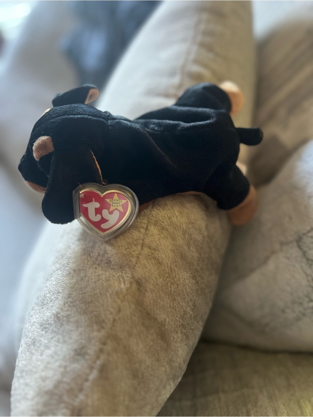 Rare Vintage Ty Beanie Baby Doby The Doberman Dog 1996 With Tags